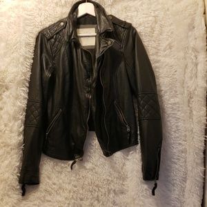 Abercrombie & Fitch Faux Leather Jacket Size Large